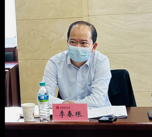 11月3日下午,校党委常委,副校长李春根,教务处处长万建香,副处长